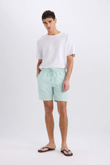 Regular Fit Mesh Lined Above Knee Swim Shorts