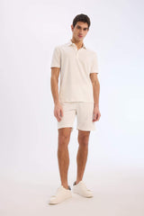 Regular Fit All-Direction Stretch Crinkle Bermuda Shorts