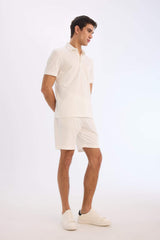 Regular Fit All-Direction Stretch Crinkle Bermuda Shorts