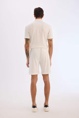 Regular Fit All-Direction Stretch Crinkle Bermuda Shorts