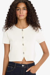 Regular Fit Crew Neck Cardigan