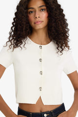 Regular Fit Crew Neck Cardigan