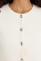 Regular Fit Crew Neck Cardigan