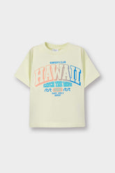 Baby Boy Crew Neck Printed Short Sleeve T-Shirt