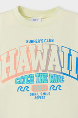 Baby Boy Crew Neck Printed Short Sleeve T-Shirt