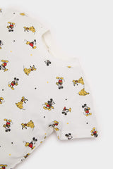 Baby Boy Disney Mickey & Minnie Pajama Set Short Sleeve Combed Cotton Top Elastic Waist Shorts