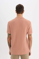 Regular Fit Polo Neck Short Sleeve T-Shirt