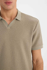 Regular Fit Polo Neck Short Sleeve T-Shirt