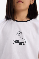 Girl Short Sleeve T-Shirt Skort 2 Piece Set