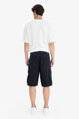 100% Cotton Cargo Fit Jean Bermuda Shorts
