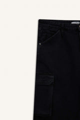 100% Cotton Cargo Fit Jean Bermuda Shorts