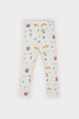 Girl Baby Pajama Set Patterned Short Sleeve Fit Camisole Top Waist Waist Long Bottom