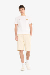 100% Cotton Regular Cargo Pocket Bermuda Shorts