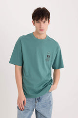 Looney Tunes Boxy Fit Crew Neck Back Printed T-Shirt