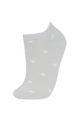 Women Heart-Themed 3-Pack Cotton Ankle Socks