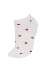 Women Heart-Themed 3-Pack Cotton Ankle Socks
