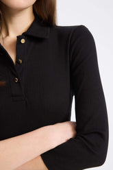 Bodycon Polo Collar Camisole Midi Dress