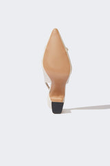 Woman Faux Leather Heeled Sandals