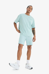 DeFactoFit Oversize Wide Mold Crew Neck Printed Sports Short Sleeve T-Shirt