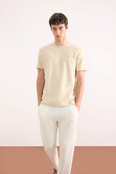 Regular Fit T-Shirt With A Round Neck And Short Sleeves
