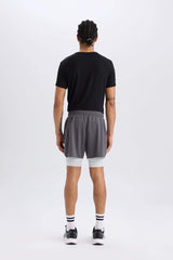 DeFactoFit Slim Fit Tight Cut Sports Shorts
