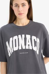 Oversize Fit Crew Neck Short Sleeve T-Shirt