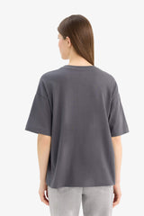 Oversize Fit Crew Neck Short Sleeve T-Shirt