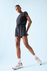 DeFactoFit Standard Fit Crew Neck Basic Sports Jumpsuit