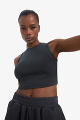 DeFactoFit Crop Top Crew Neck Modal Sports Tank Top