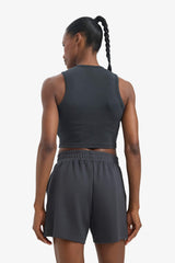 DeFactoFit Crop Top Crew Neck Modal Sports Tank Top