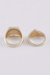 Women's 2 Pcs Gold Ring