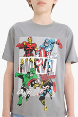 Boys Marvel Comics Crew Neck Short Sleeve T-Shirt