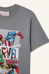 Boys Marvel Comics Crew Neck Short Sleeve T-Shirt