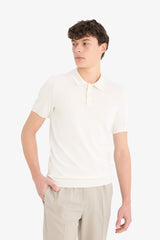 Standard Fit Short Sleeve Knitwear Polo T-Shirt