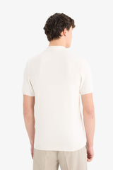 Standard Fit Short Sleeve Knitwear Polo T-Shirt
