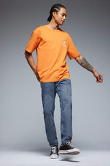 100% Cotton Tom & Jerry Boxy Fit Crew Neck Back Printed Short Sleeve T-Shirt