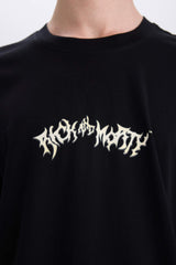 100% Cotton Rick and Morty Boxy Fit Crew Neck Back Printed Short Sleeve T-Shirt