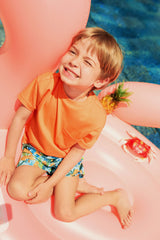 Baby Boy Patterned Micro Swim Shorts