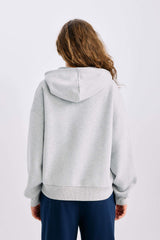 Oversize Wide-Mould Hooded Printed Thick Sweatshirt