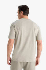 100% Cotton Regular Fit Crew Neck Printed Short Sleeve T-Shirt