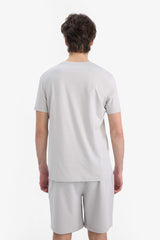 Cotton Slim Fit Crew Neck Printed Short Sleeve T-Shirt