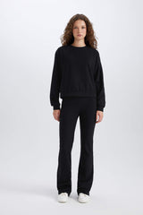 2pcs Set Basic Flat Bike Collar Top Flexible Long Bottom