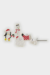 Women's Set of 6 Christmas Themed Earrings