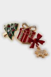 Women New Year's Themed 3-Piece Earrings