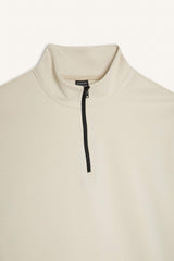 DeFactoFit Standard Fit Zippered Sports Scuba Fabric T-Shirt