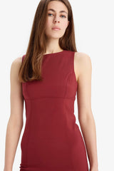 Bodycon Crew Neck Mini Dress