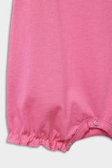 Baby Girl Newborn Unicorn Printed Combed Cotton 2-Piece Short Sleeve Jumpsuit