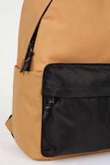 Men Faux Leather Backpack