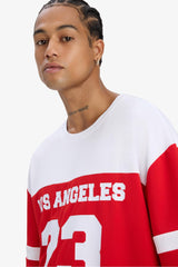 DeFactoFit Quick Drying Oversize Wide Mold Crew Neck Printed Sports Short Sleeve T-Shirt