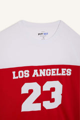 DeFactoFit Quick Drying Oversize Wide Mold Crew Neck Printed Sports Short Sleeve T-Shirt